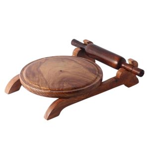 Wooden Flower Pattern Embossed Nonstick <b>Rolling</b> <b>Pin</b> for Kitchen Baking Pastry Dough - Product Image 1