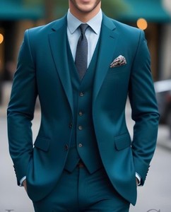 Bangladesh OEM Customizable Mens Suits <b>Blazer</b> Bulk Quantity Anti-Wrinkle Breathable Anti-Pilling Plus Size Polyester/Cotton - Product Image 4