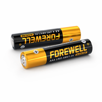 Pile alcaline à large contact FOREWELL LR6 AA 1,5 V, lot de quatre cartouches, 2700 mAh, anti-fuite, pour jouets, télécommandes et lampes de poche