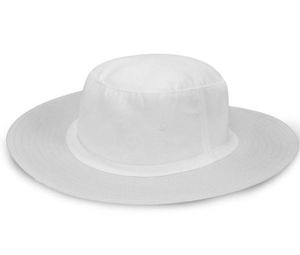 Casquette de cricket blanche classique pour les matchs professionnels et les uniformes d'équipe, casquette de cricket respirante en mesh - Product Image 2