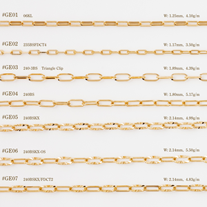 สร้อยคอพร้อมคลิปหนีบกระดาษสีทอง18K เครื่องประดับแฟชั่นแบบญี่ปุ่น - Product Image 2