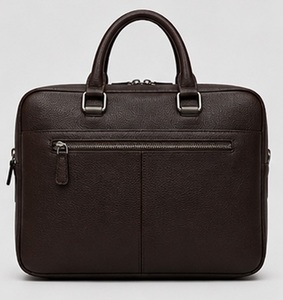 Gravs – sac messager noir en cuir véritable pour ordinateur portable, grand sac souple rétro pour bureau, travail quotidien, étanche, durable, portable - Product Image 3