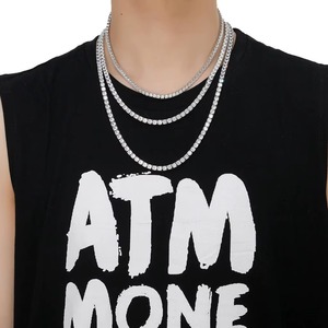Indian Manufacture 925 Silver Gold Plated Moissanite Hip Hop Necklace <b>Rapper</b> Jewelry for Birthday Anniversary Wedding Gift - Product Image 6