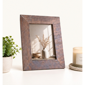 Wooden Photo <b>Frame</b> with Easel Back Tabletop Solid <b>Wood</b> <b>Picture</b> <b>Frame</b> Distressed Finish Vintage Home Decor Photo Holder - Product Image 6