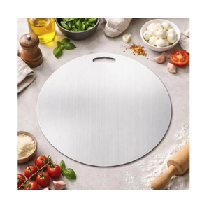 Planche à découper multifonctionnelle en acier inoxydable, simple et élégante, très vendue, pour la maison, l'hôtel et la cuisine. - Product Image 1