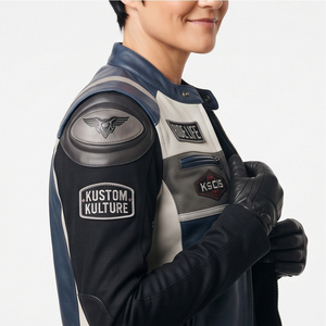 เสื้อกั๊กหนังสำหรับขี่มอเตอร์ไซค์  แจ็คเก็ตหนังไร้แขนสำหรับขี่มอเตอร์ไซค์  สำหรับผู้ชายและผู้หญิง  แจ็คเก็ตไร้แขนสำหรับขี่มอเตอร์ไซค์แบบหนาพิเศษ - Product Image 6