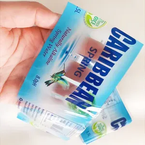 Custom Printed PVC Heat <b>Shrink</b> Sleeve <b>Wrap</b> Waterproof Durable Plastic Film for Mineral Water Bottles - Product Image 3