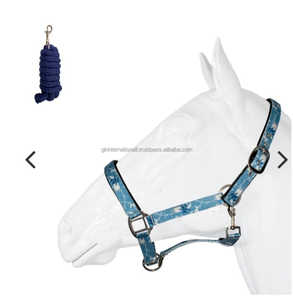 Sangle en nylon imprimé cheval personnalisé licou cheval en nylon dans de nombreux modèles et tailles avec quincaillerie réglable en acier inoxydable - Product Image 6