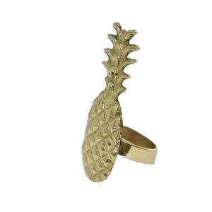 Anneau de serviette moderne en aluminium de haute qualité, design poisson argenté personnalisé, écologique, pour décorations de table de fête et de mariage, en stock - Product Image 4