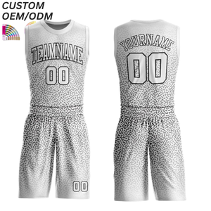 Ensemble de maillots de basket-ball personnalisés professionnels 100% polyester, couleur unie, logo sur le devant, séchage rapide, respirant, OEM ODM, vente en gros - Product Image 6
