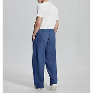 Anti shrink Solid color Men's Casual Sweatpants For Gym Wear Fashionable <b>Elastic</b> <b>Waist</b> Streetwear Quick Dry Sweatpants - Product Image 2
