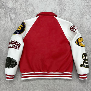 แจ็คเก็ตวาร์ซิตี้กันน้ำแบบพรีเมียม ลายปะติดสไตล์วินเทจ ปักชื่อได้ตามสั่ง สำหรับฤดูหนาว เหมาะสำหรับทุกเพศ เป็นของขวัญ - Product Image 2