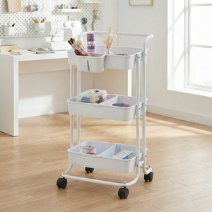 Étagère de rangement pour la maison fabricant de Taïwan stockage à domicile maison bricolage à 3 niveaux robuste métal roulant nouvelle voiture utilitaire outil - Product Image 1