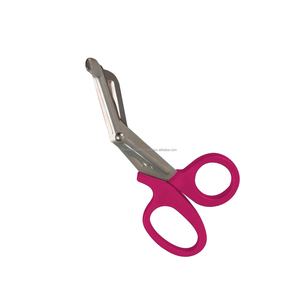 Tijeras de seguridad EMT de punta roma, de acero inoxidable, para vendajes médicos, 7.5 pulgadas, manuales, duraderas, con certificación CE, OEM, ODM, las mejores al por mayor - Product Image 3