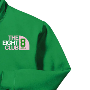   เสื้อฮู้ดปักลาย The Eight Club 8 สีเขียว ผ้าฝ้ายพรีเมียมเนื้อนุ่ม สวมหัว มีฮู้ด แบบยูนิเซ็กซ์ - Product Image 4