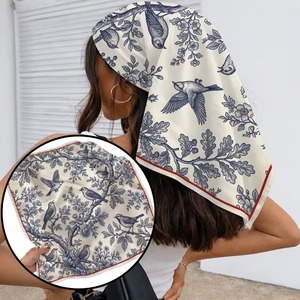 Bufanda de Seda de Poliéster con Estampado Personalizado a Precio de Fábrica, Chal Ligero y Suave para Mujer - Product Image 3