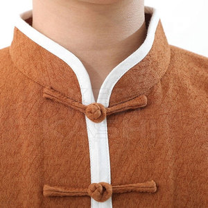 ชุดกังฟูผ้าคอตตอนผสมคุณภาพสูง เนื้อผ้านุ่ม ทนทาน น้ำหนักเบา ระบายอากาศได้ดี พร้อมโลโก้ด้านหน้า เหมาะสำหรับการฝึกซ้อมและการแสดง - Product Image 5