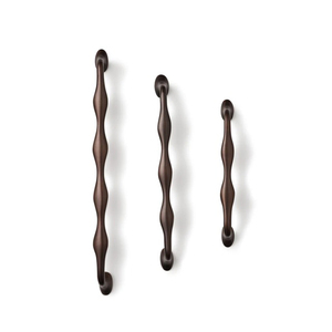 Design Unique Wavy Handle <b>Pull</b> Premium Solid <b>Brass</b> Cabinet Handle Luxury Interior Hardware Decor - Product Image 1