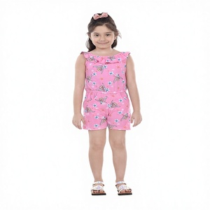 Mono de punto floral sin mangas para niñas, mono, mono, trajes de verano a la venta para niños - Product Image 1