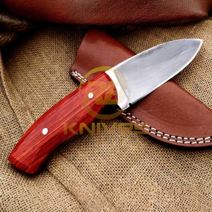 New Arrival Carbon Steel Fixed Blade Hunting <b>Knife</b> with <b>Bone</b> <b>Handle</b> & Leather Sheath Outdoor Camping Tool DIY OEM - Product Image 4