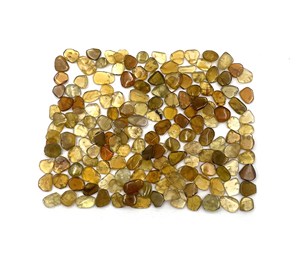 Lote de turmalina amarilla natural en rodajas, piedras preciosas sueltas de 4-8 mm, rodajas de turmalina para la fabricación de joyas - Product Image 2