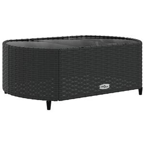 Set di 5 Divani Modulari da Giardino in Rattan PE Nero, Collezione di Divani da Esterno - Product Image 4