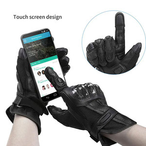 Gants de moto en PU, style sportif moderne, respirants, thermiques, écologiques, longueur poignet, pour le cyclisme, utilisation quatre saisons - Product Image 3
