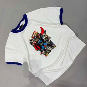 Camiseta Personalizada con Estampado Gráfico de Thor, 100% Algodón Tejido, Cuello en Contraste, Estilo Vintage Urbano - Product Image 1