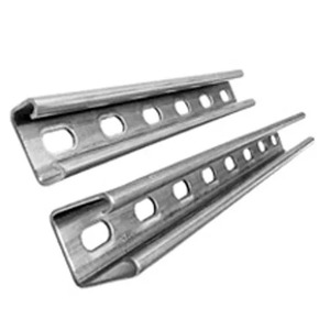Perfil de acero ranurado para soporte de cables, estructura metálica, construcción industrial, sistema de accesorios para tuberías eléctricas de alta resistencia - Product Image 1