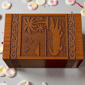Unique Pyramid Wooden Urn for Ashes Wooden Urn Set for Family Memorial Keepsakes urn by AYAANS - Product Image 4