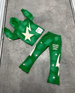 Nueva Llegada, Ropa de Calle de Invierno de Alta Calidad, Sudadera con Capucha, Diseño Sólido con Pedrería, Parches Desgastados, Bordado, Impermeable - Product Image 2