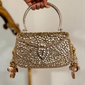 Elegante bolso clutch de mosaico chapado en oro y latón, bolso de mano metálico para fiestas nocturnas - El mejor precio para mujer de Tayyab Handicraft - Product Image 6