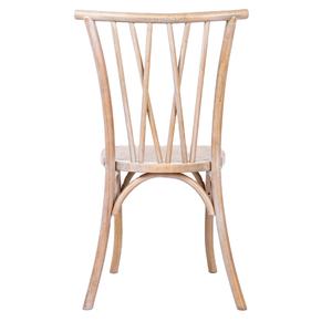 Sillas de madera maciza para eventos, silla <span class=keywords><strong>Botanica</strong></span> con respaldo cruzado, muebles de bastón para banquete de boda - Product Image 2