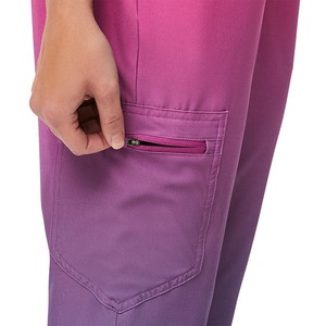 Ensembles de Blouses et Pantalons Médicaux Personnalisables Légers et Tendance pour Femmes 2026 – Hauts Ombrés à Col en V et Pantalons – Uniformes d'Hôpital pour Infirmières en Polyester et Coton - Product Image 2