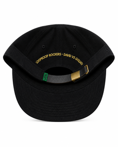 Casquette snapback noire à 6 panneaux avec broderie aile dorée, unisexe, décontractée, pour le golf (toile) - Product Image 3