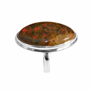 Moroccan Seam Agate <b>Ring</b> 925 Sterling Silver Rose Gold Yellow Gold Plated <b>Statement</b> Handmade Gemstone Jewelry Large Stone <b>Ring</b> - Product Image 1