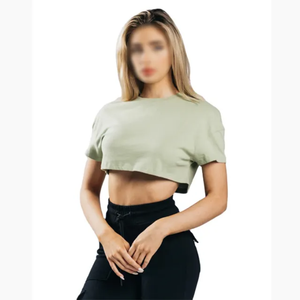 Sudadera Corta con Capucha y Logotipo Personalizado de Último Diseño, Sudadera Corta para Mujer - Product Image 1