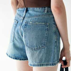 Shorts de Mezclilla Personalizados para Mujer, Cintura Alta, Corte Recto, Sexy, de Spandex/Algodón, para Verano - Product Image 2