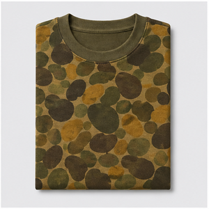 T-shirt à manches courtes pour homme avec imprimé camouflage personnalisé motif tige de graine de moutarde MTS-CAMO-0034 - Product Image 5