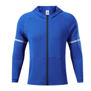 Veste polaire à capuche pour homme, couleur violette, fermeture éclair intégrale, manches longues, respirante, style sportif, polyester, vêtement d'automne avec poches - Product Image 6