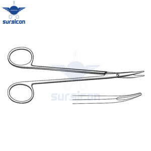 Tijeras Quirúrgicas Reynolds de 14 cm (5½ Pulgadas), Curvas, de Acero Inoxidable Reutilizables, para Cirugía General, Plástico y Tejidos Delicados - Product Image 5