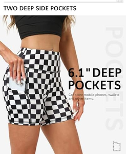 Shorts Deportivos de Compresión para Mujer, Sin Costuras, para Yoga, Running y Fitness, Shorts Cortos de Algodón Orgánico para Mujer - Product Image 2
