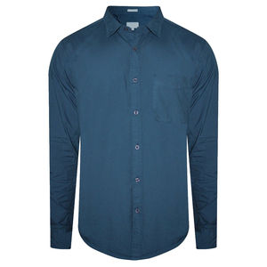 เสื้อเชิ้ตผู้ชายแขนยาวผ้าฝ้ายถักลายเดนิมดีไซน์ล่าสุด พร้อมโลโก้สั่งทำพิเศษ เป็นมิตรกับสิ่งแวดล้อมและระบายอากาศได้ดี - Product Image 4