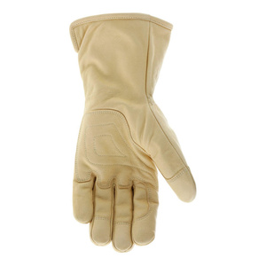 Gants de soudage TIG en cuir de chèvre renforcé avec doublure en Para Aramid, résistants à la chaleur, pour la lutte contre les incendies, la construction et le barbecue - Product Image 5