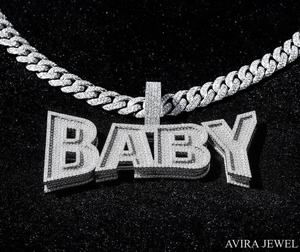 Colgante de Estrella Giratoria con Moissanita de 10 Ct, Sin Níquel, Sin Plomo, Plata Sólida 925, Chapado en Oro, Estilo Hip Hop, Unisex - Product Image 1