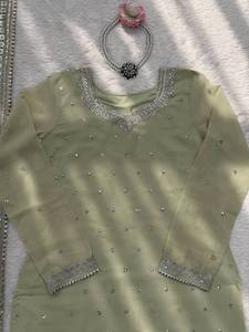 Elegant Designer <b>Kurta</b> Sharara & Dupatta Set – Elegant Ethnic Wear Latest Ethnic Outfit for <b>Women</b> Wedding and Festive Wear - Product Image 6