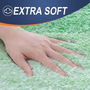 Hot Selling 17"x24" Microfiber Bath <b>Mat</b> Super Absorbent Non-Slip Floor Thick Plush Shaggy Tufted <b>Bathroom</b> Rug Washable Hotel - Product Image 3