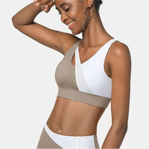 Women's High Quality Seamless High Support Plus Size Breathable Sports Bra for Fitness Yoga Workouts Gym Fashion Top Front Logo - Product Image 6