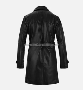 Chaqueta de piel auténtica personalizada con cremallera para hombre, chaqueta de piel auténtica de buena calidad a precios al por mayor, chaqueta de piel de color personalizada para hombre - Product Image 4