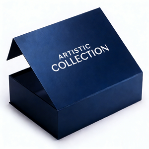 Boîte cadeau magnétique en carton rigide avec logo personnalisé, forme de livre noir, gaufrage, pelliculage mat, doublure satinée, recyclable, revêtement UV haute qualité - Product Image 6